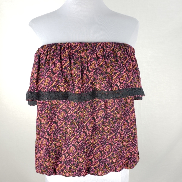 Mossimo Blouse Top On/Off Shoulder - Picture 6 of 8